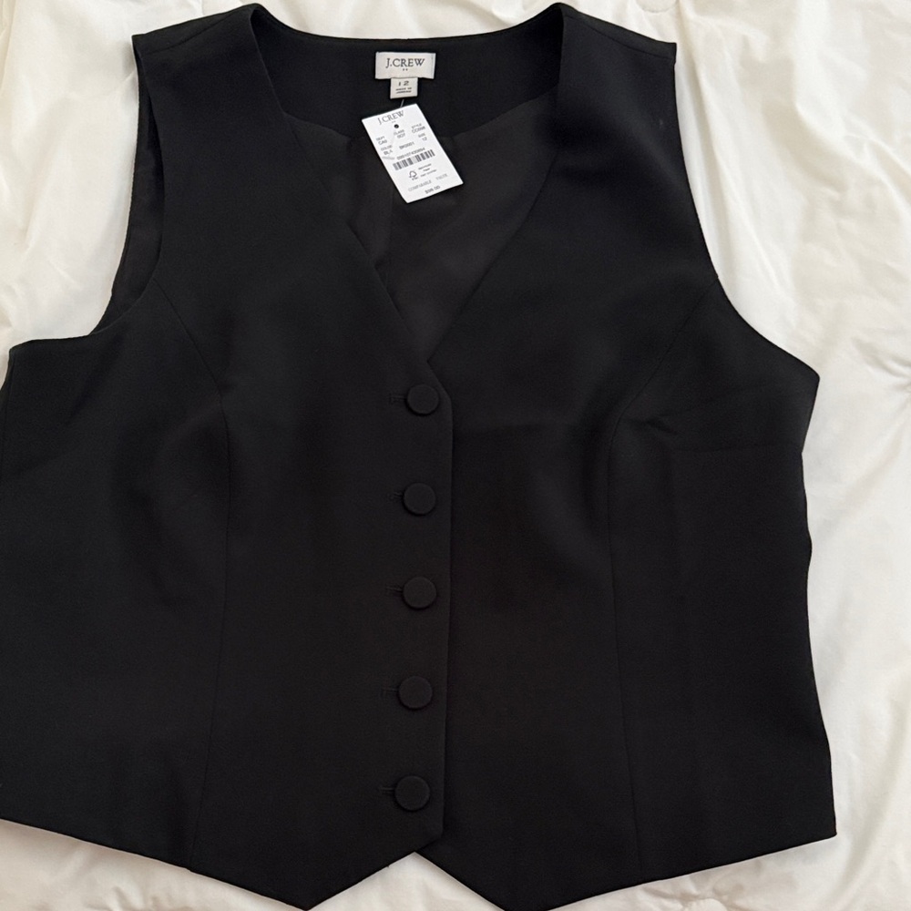 J. Crew Classic Black Vest